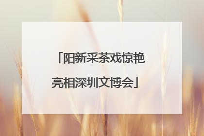 阳新采茶戏惊艳亮相深圳文博会