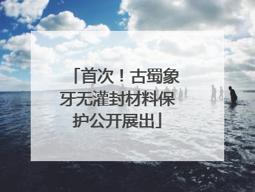 首次！古蜀象牙无灌封材料保护公开展出