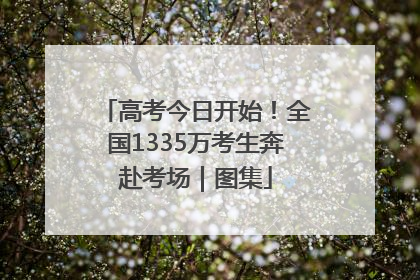 高考今日开始！全国1335万考生奔赴考场｜图集