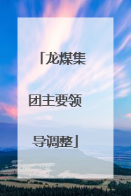 龙煤集团主要领导调整