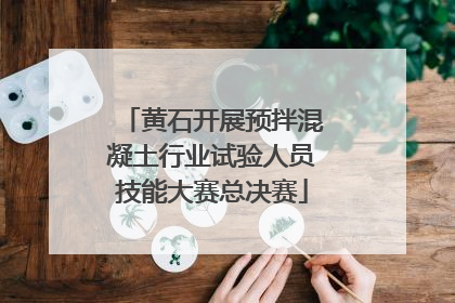 黄石开展预拌混凝土行业试验人员技能大赛总决赛