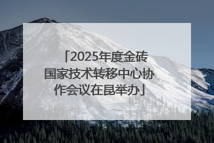 2025年度金砖国家技术转移中心协作会议在昆举办