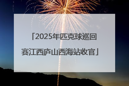 2025年匹克球巡回赛江西庐山西海站收官