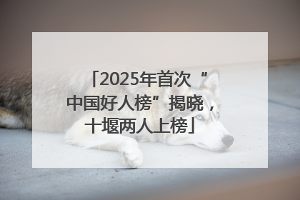 2025年首次“中国好人榜”揭晓，十堰两人上榜