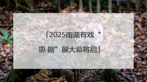 2025南湖有戏“惠·剧”展大幕将启