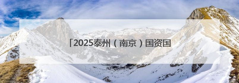 2025泰州（南京）国资国企协同发展恳谈会举行 泰州市委书记用三个关键词推介泰州
