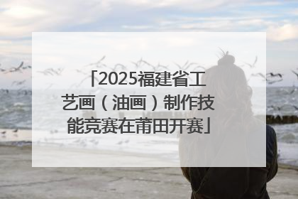 2025福建省工艺画（油画）制作技能竞赛在莆田开赛