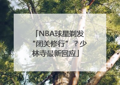 NBA球星剃发“闭关修行”？少林寺最新回应